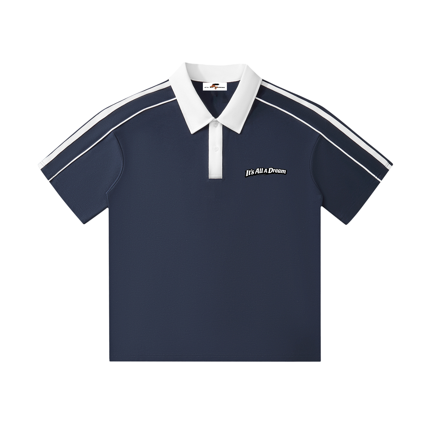 Collar Short-Sleeve Polo Shirt