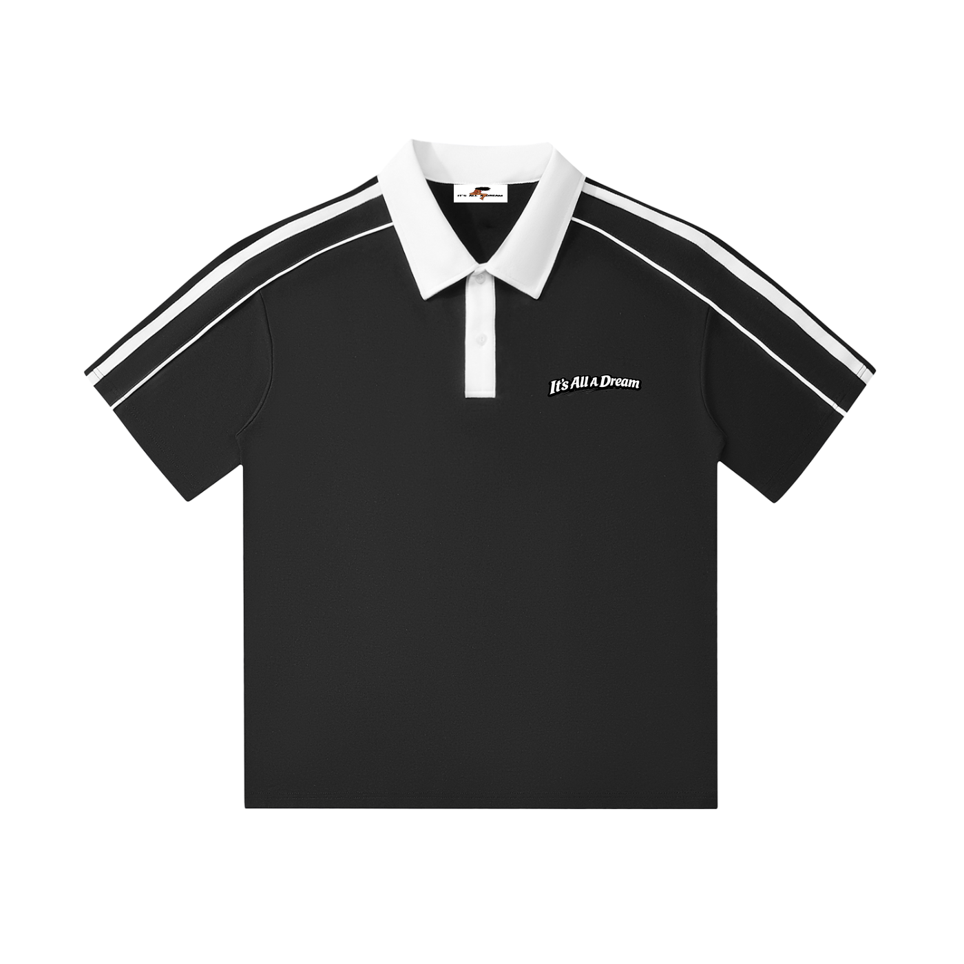 Collar Short-Sleeve Polo Shirt