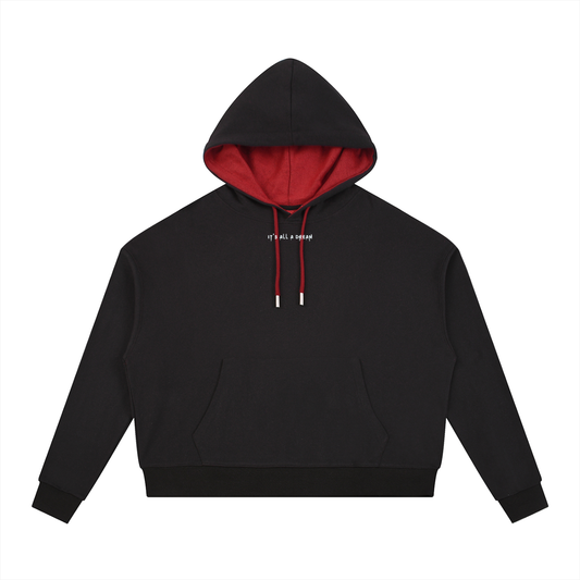 Contrast Drawstring Hoodie