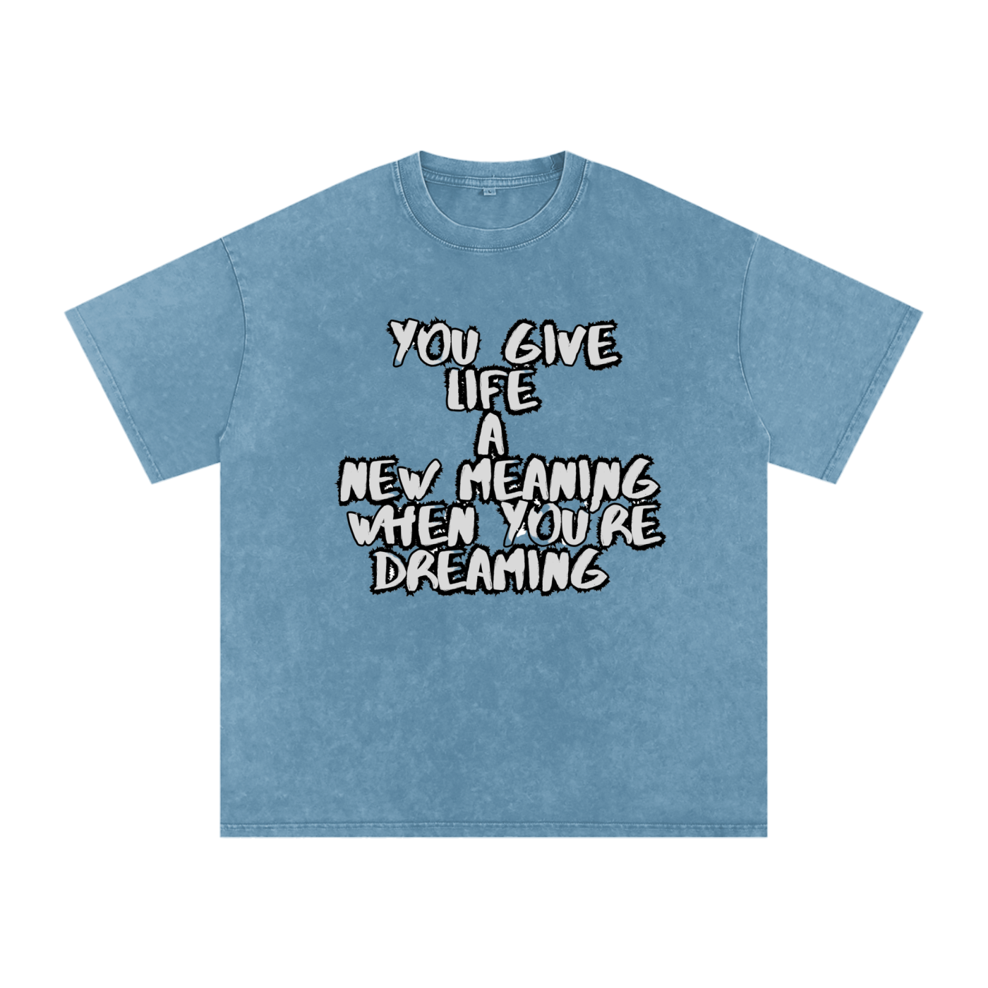 Snow Washed Oversized Cotton T-Shirt