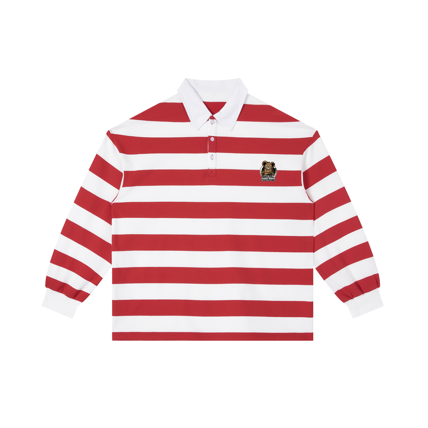 Color Block Stripe Polo Shirt