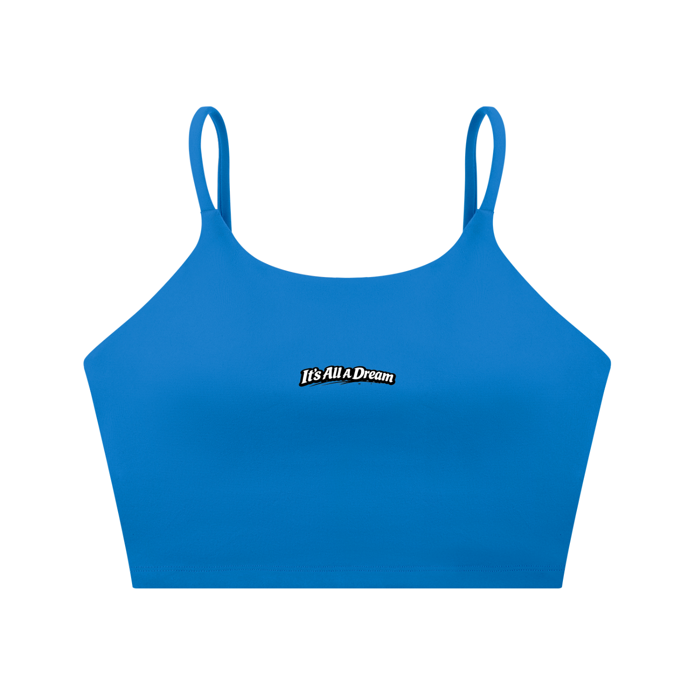 "It's All A Dream" Spaghetti Strap Yoga Sports Bra