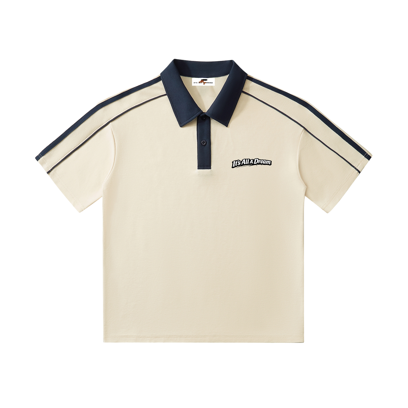 Collar Short-Sleeve Polo Shirt