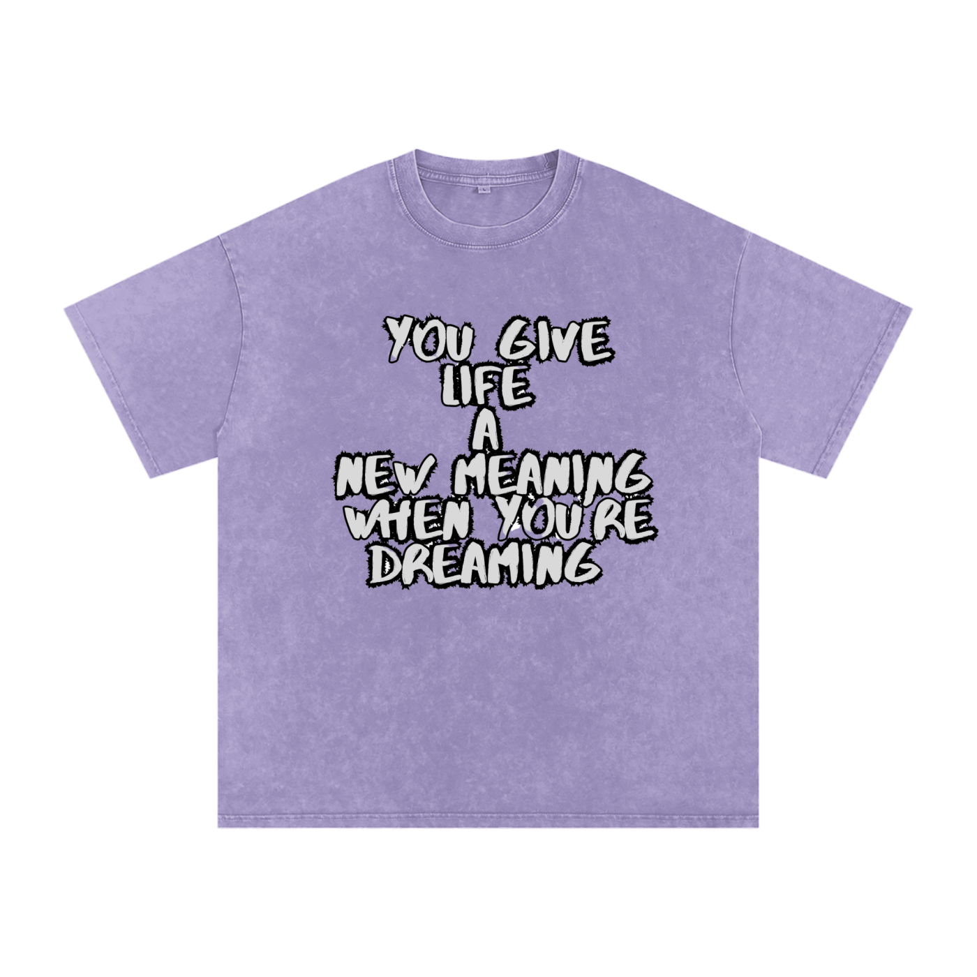 Snow Washed Oversized Cotton T-Shirt