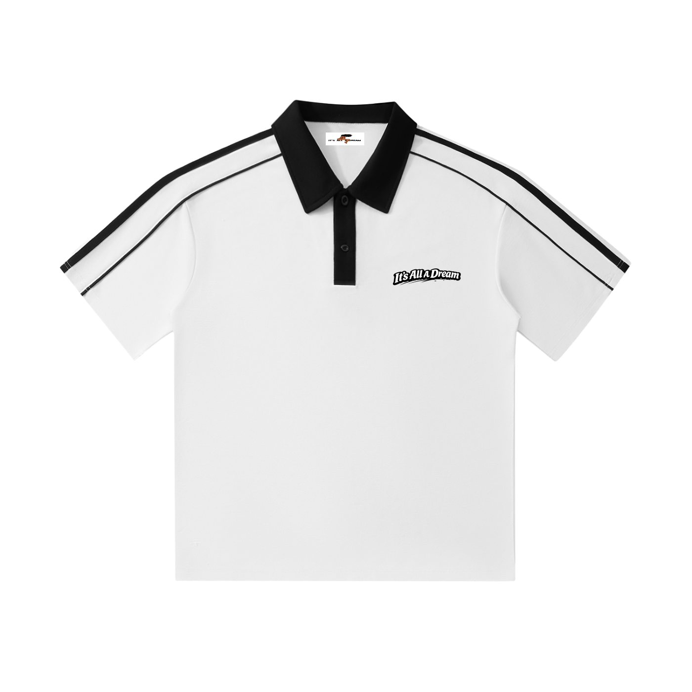 Collar Short-Sleeve Polo Shirt