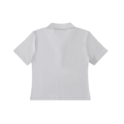 Bodycon Short Sleeve Polo Shirt